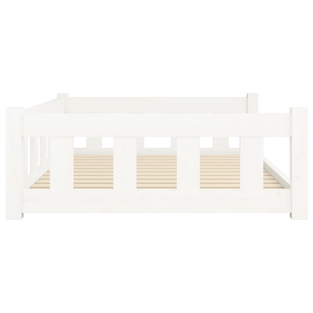 Hondenmand 105,5X75,5X28 Cm Massief Grenenhout 105.5 x 75.5 x 28 cm Wit