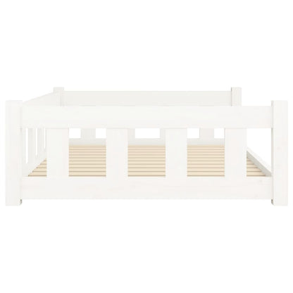 Hondenmand 105,5X75,5X28 Cm Massief Grenenhout 105.5 x 75.5 x 28 cm Wit