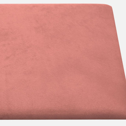 Wandpanelen 2,16 M² Fluweel Roze 60 x 30 cm Rechthoekig