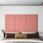 Wandpanelen 2,16 M² Fluweel Roze 60 x 30 cm Rechthoekig