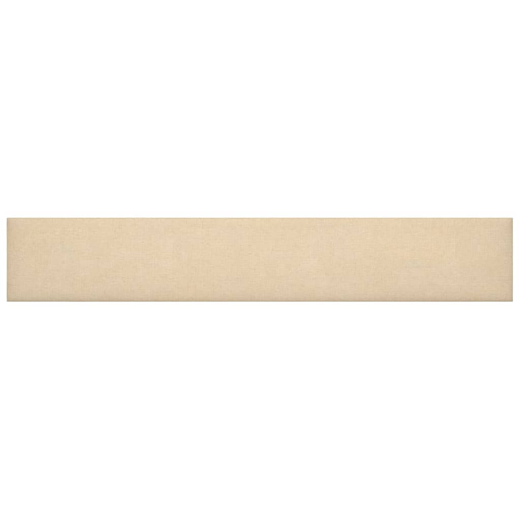 Wandpanelen 1,62 M² Stof Kleurig Crème 90 x 15 cm Rechthoekig