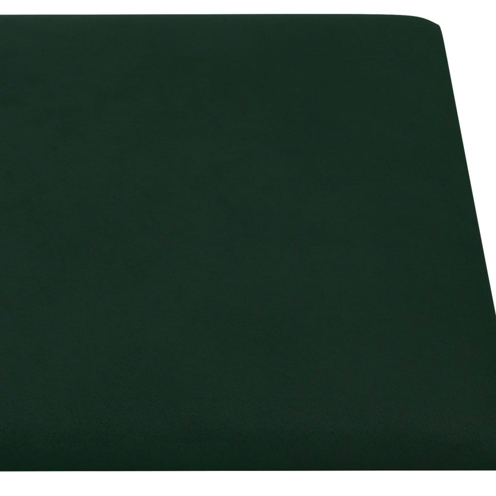Wandpanelen 1,62 M² Fluweel Donkergroen 90 x 15 cm Rechthoekig