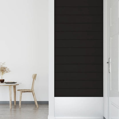 Wandpanelen 1,62 M² Fluweel Zwart 90 x 15 cm Rechthoekig
