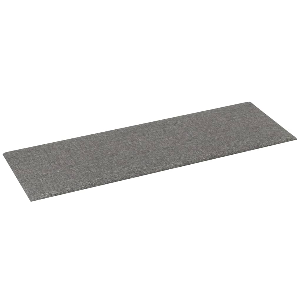 Wandpanelen 3,24 M² Stof Lichtgrijs 90 x 30 cm Rechthoekig