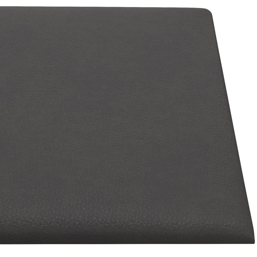Wandpanelen 3,24 M² Kunstleer Grijs 90 x 30 cm Rechthoekig