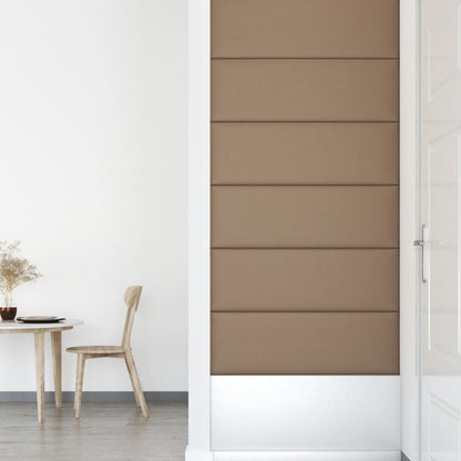 Wandpanelen 3,24 M² Kunstleer Kleurig Cappuccino 90 x 30 cm Rechthoekig