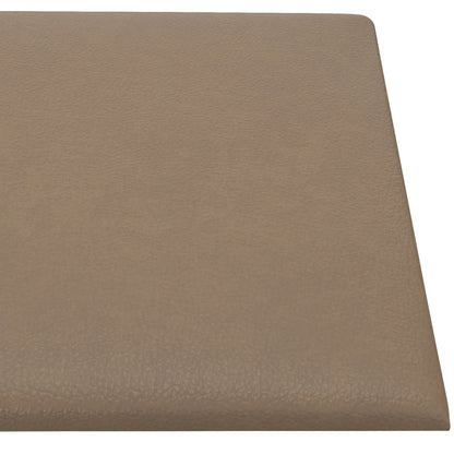 Wandpanelen 3,24 M² Kunstleer Kleurig Cappuccino 90 x 30 cm Rechthoekig