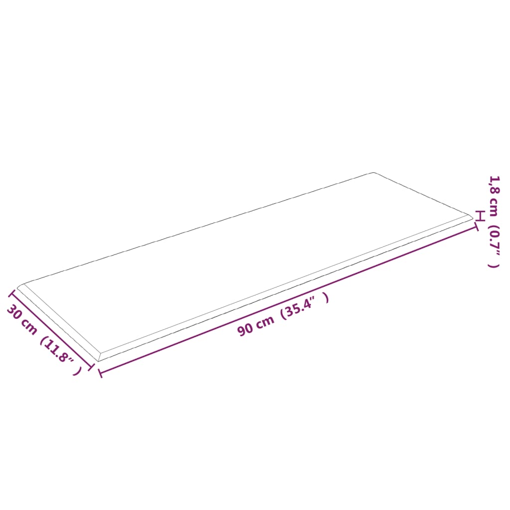 Wandpanelen 3,24 M² Fluweel Wijnrood 90 x 30 cm Rechthoekig