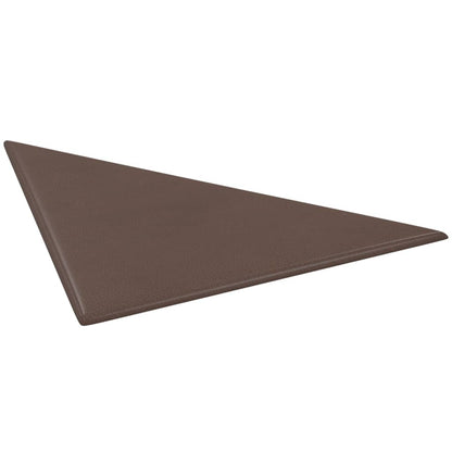 Wandpanelen 0,54 M² Kunstleer Bruin 30 x 30 cm Driehoekig