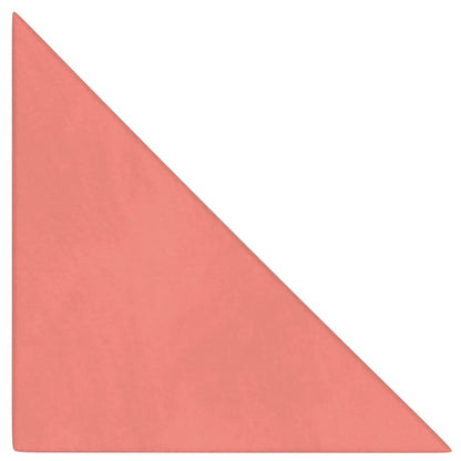 Wandpanelen 0,54 M² Fluweel Roze 30 x 30 cm Driehoekig