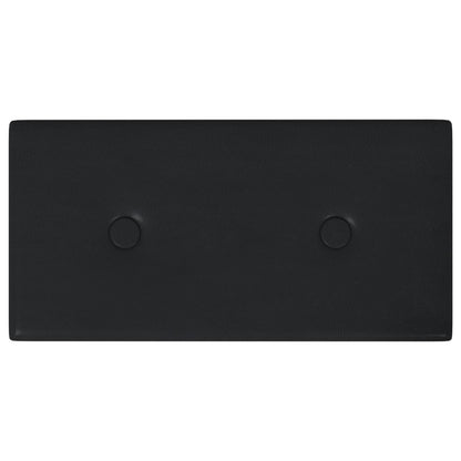 Wandpanelen 0,54 M² Kunstleer 30 x 15 cm Zwart