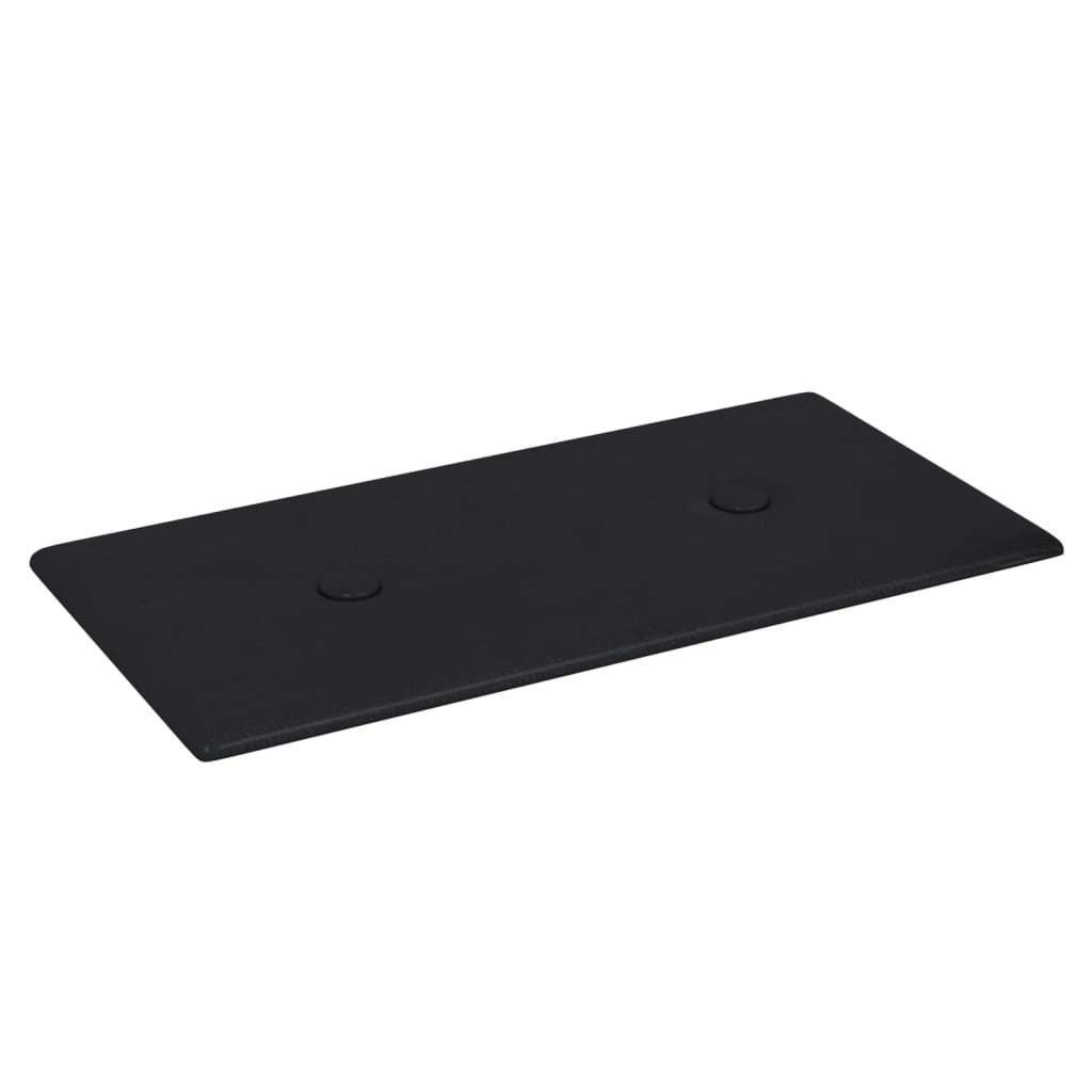 Wandpanelen 0,54 M² Kunstleer 30 x 15 cm Zwart