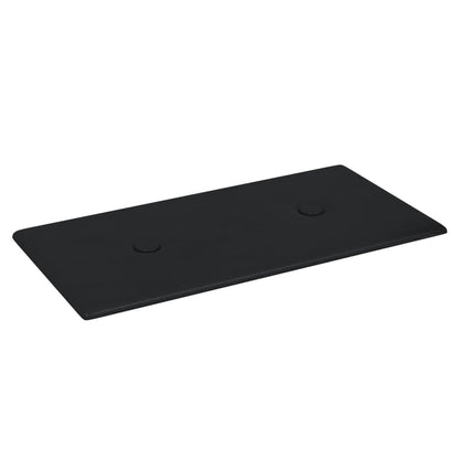 Wandpanelen 0,54 M² Kunstleer 30 x 15 cm Zwart