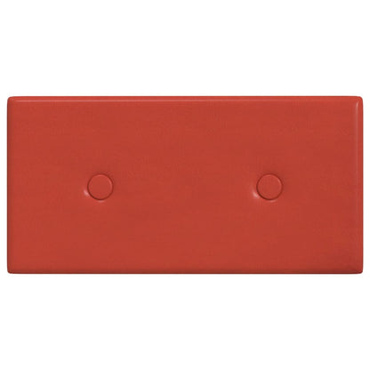 Wandpanelen 0,54 M² Kunstleer 30 x 15 cm Rood
