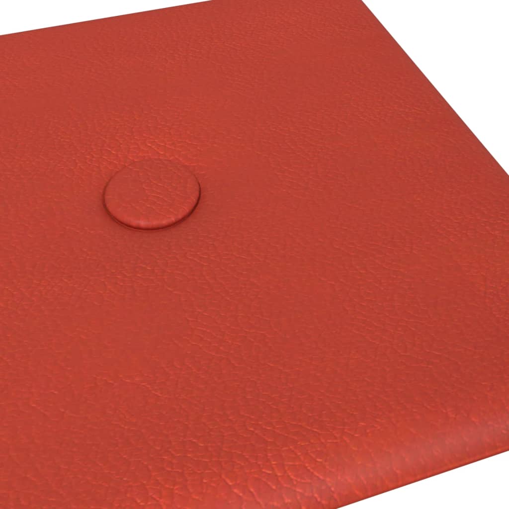 Wandpanelen 0,54 M² Kunstleer 30 x 15 cm Rood