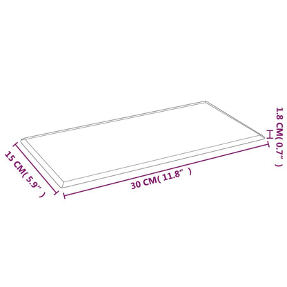 Wandpanelen 0,54 M² Kunstleer 30 x 15 cm Wijnrood