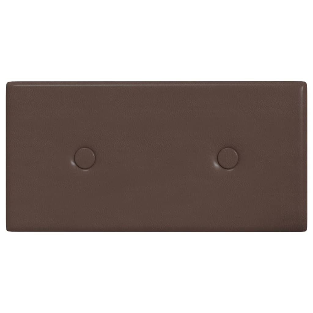 Wandpanelen 0,54 M² Kunstleer 30 x 15 cm Bruin