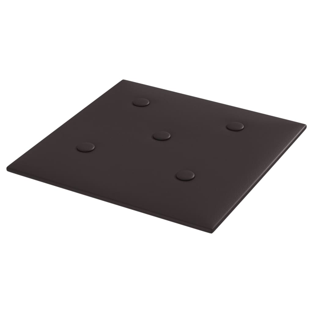Wandpanelen 1,08 M² Kunstleer 30 x 30 cm Zwart