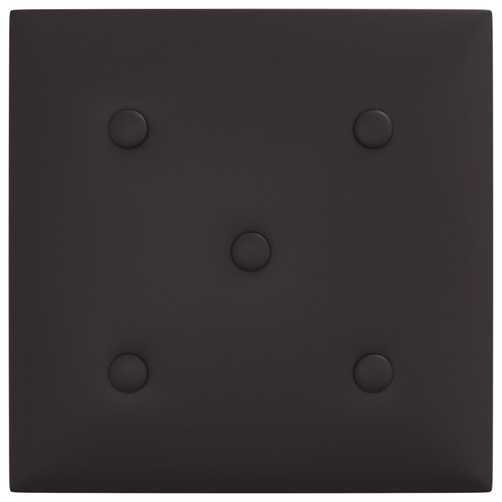 Wandpanelen 1,08 M² Kunstleer 30 x 30 cm Zwart