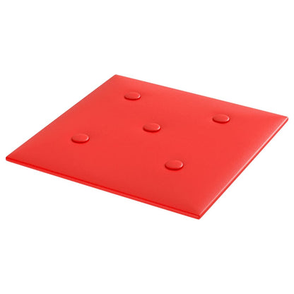 Wandpanelen 1,08 M² Kunstleer 30 x 30 cm Rood