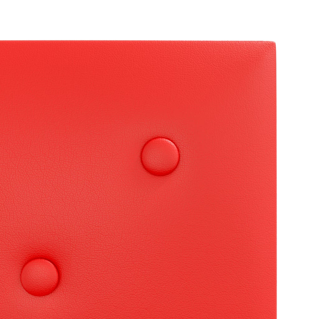 Wandpanelen 1,08 M² Kunstleer 30 x 30 cm Rood