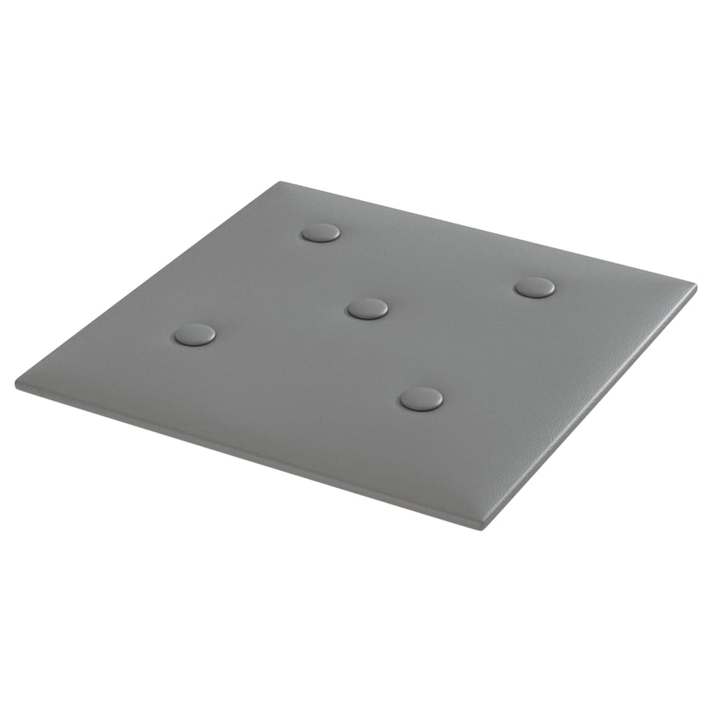 Wandpanelen 1,08 M² Kunstleer 30 x 30 cm Grijs