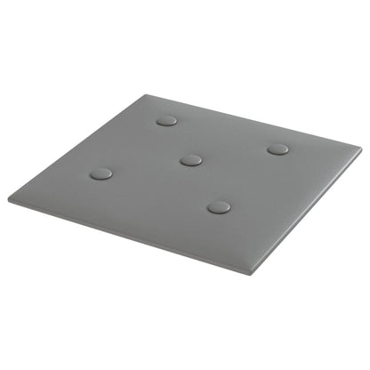 Wandpanelen 1,08 M² Kunstleer 30 x 30 cm Grijs