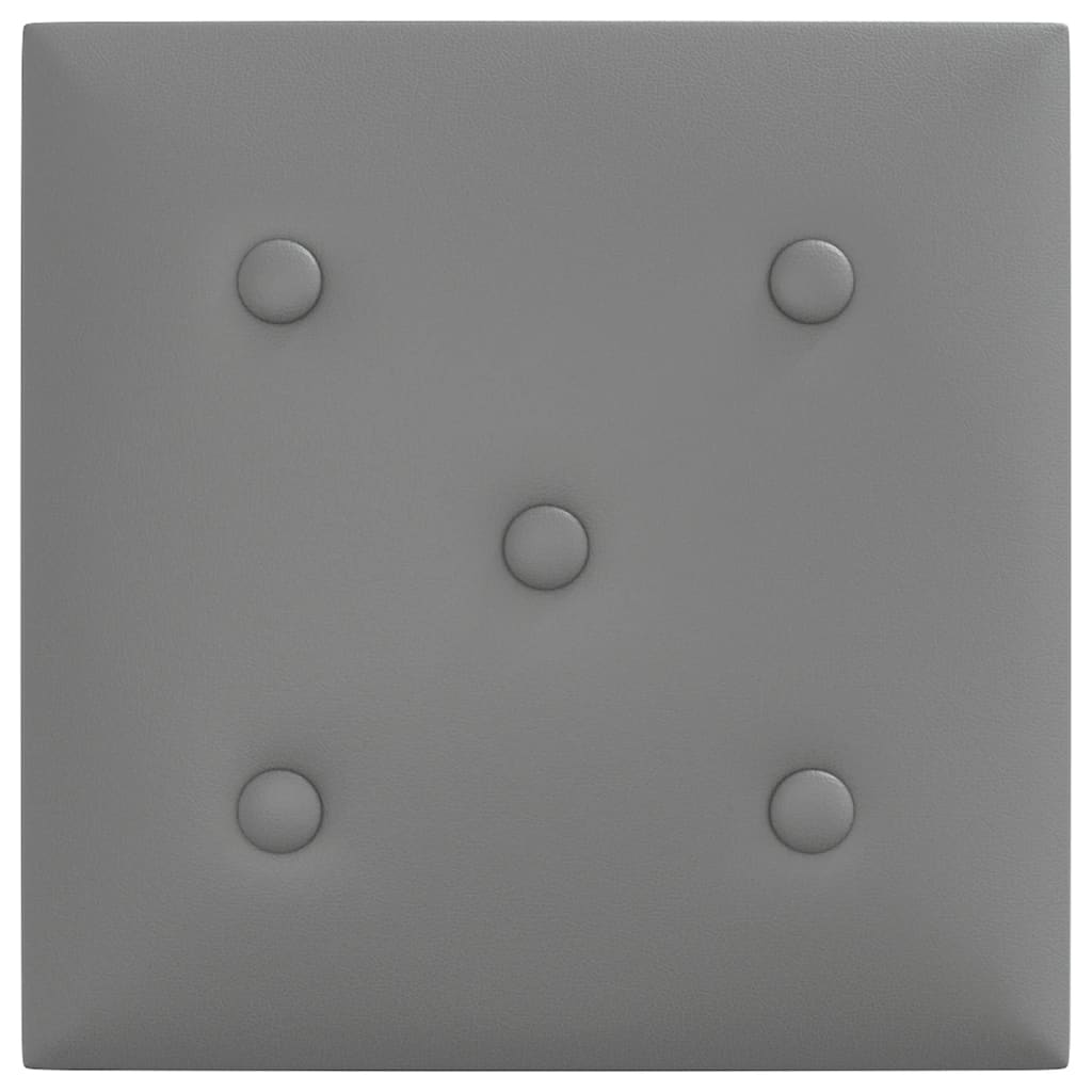 Wandpanelen 1,08 M² Kunstleer 30 x 30 cm Grijs