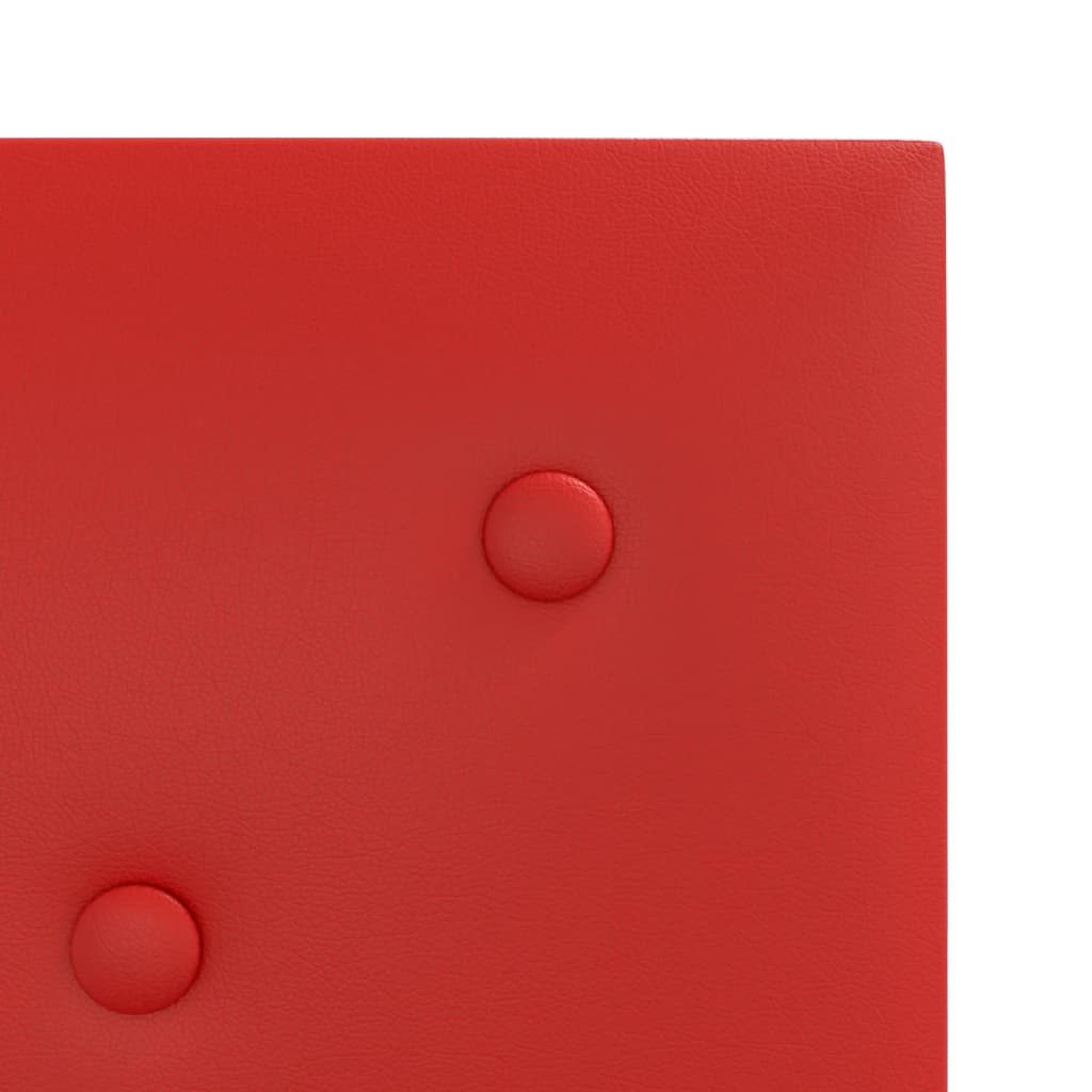 Wandpanelen 1,08 M² Kunstleer 30 x 30 cm Wijnrood