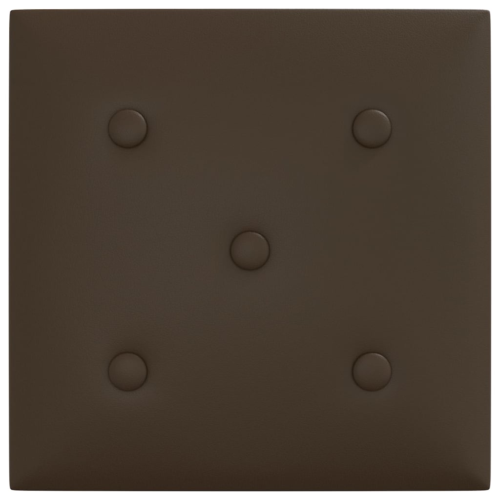 Wandpanelen 1,08 M² Kunstleer 30 x 30 cm Bruin