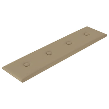 Wandpanelen 1,08 M² Kunstleer Kleurig 60 x 15 cm Cappuccino