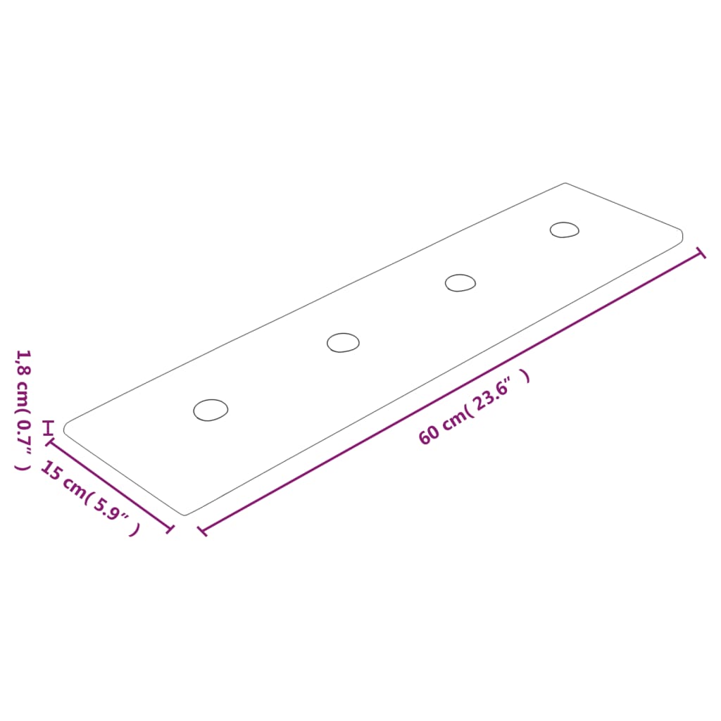 Wandpanelen 1,08 M² Kunstleer Kleurig 60 x 15 cm Cappuccino