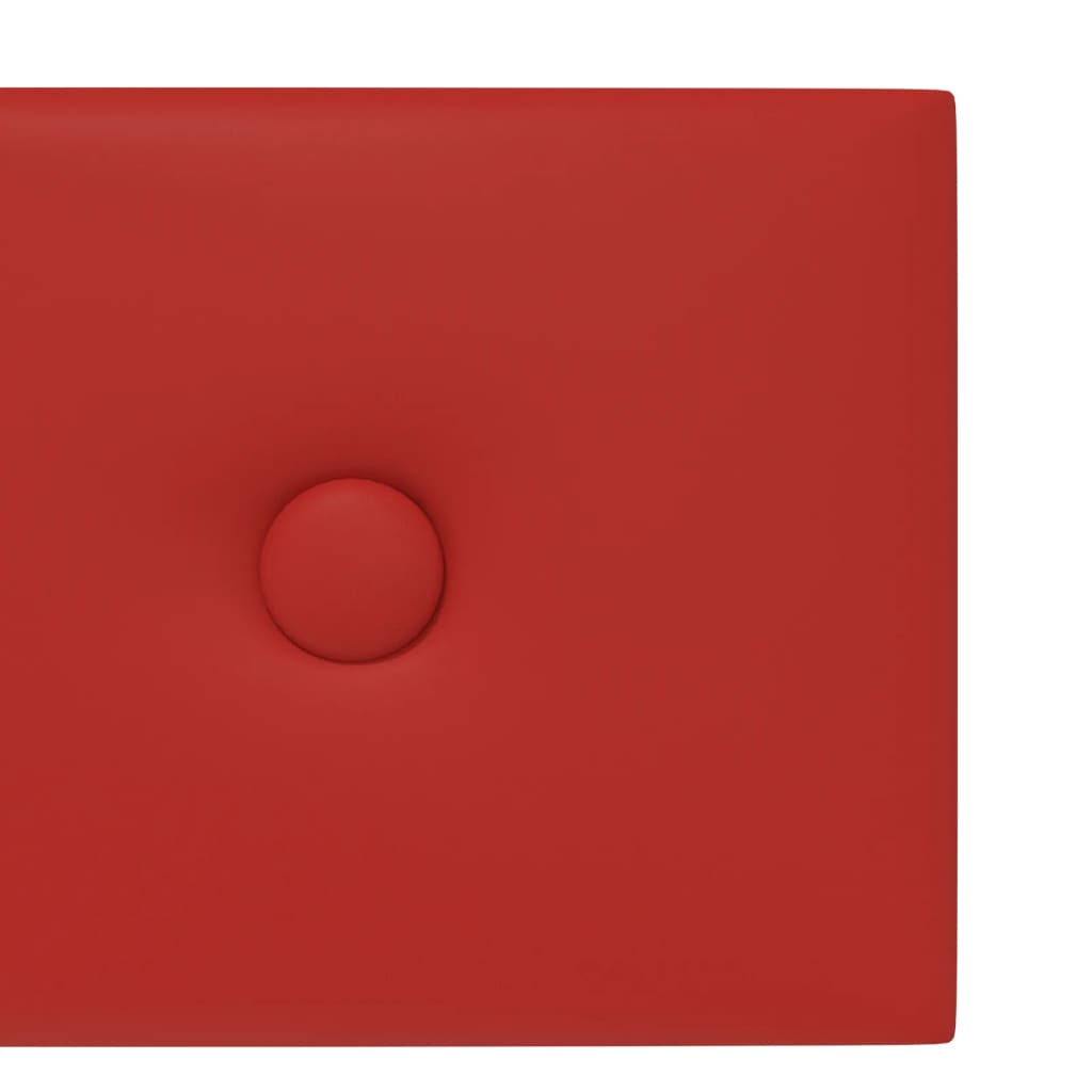 Wandpanelen 1,08 M² Kunstleer 60 x 15 cm Wijnrood