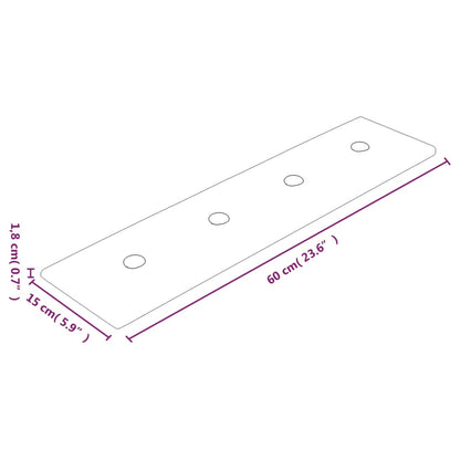 Wandpanelen 1,08 M² Kunstleer 60 x 15 cm Wijnrood