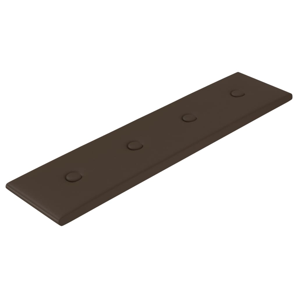 Wandpanelen 1,08 M² Kunstleer 60 x 15 cm Bruin