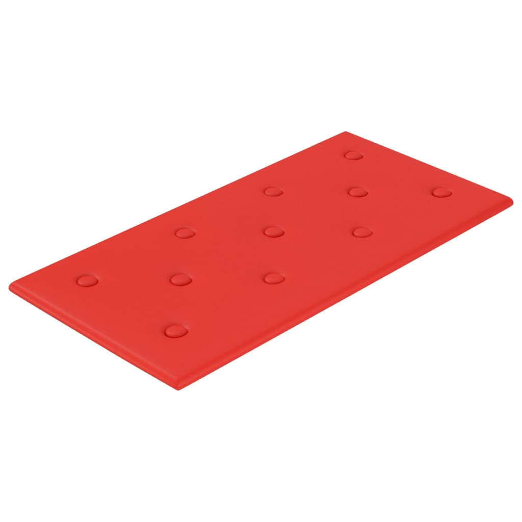 Wandpanelen 2,16 M² Kunstleer 60 x 30 cm Rood