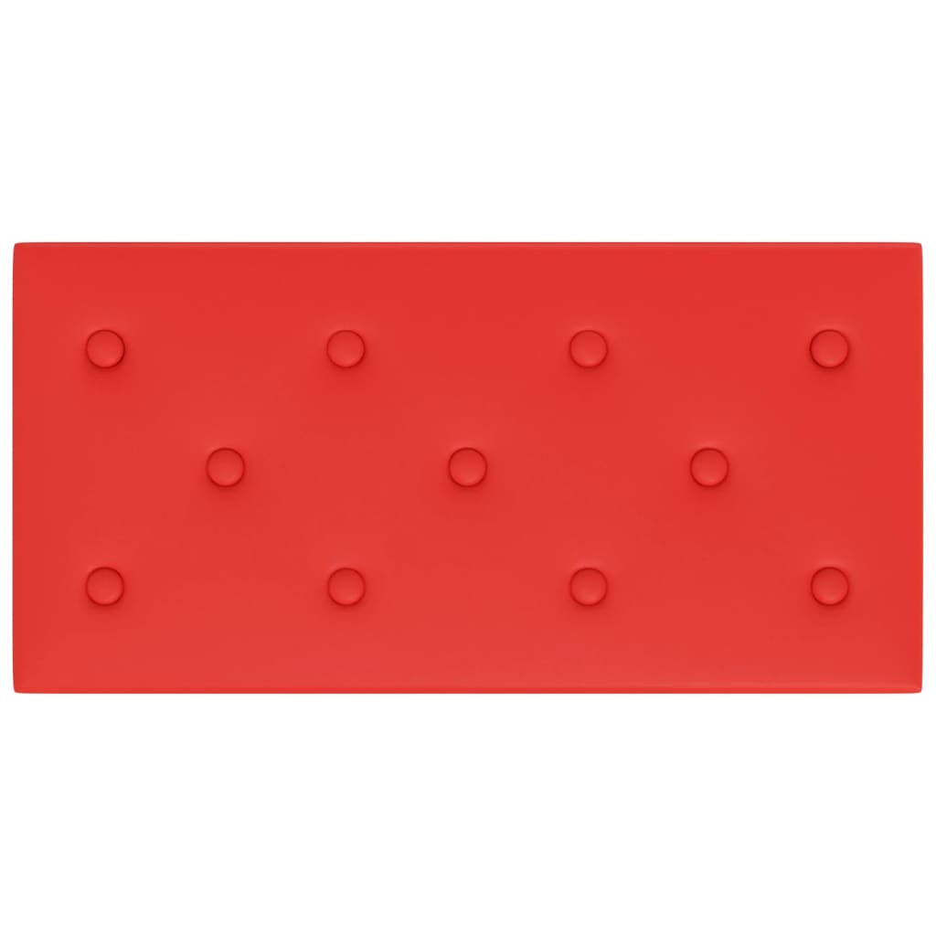 Wandpanelen 2,16 M² Kunstleer 60 x 30 cm Rood
