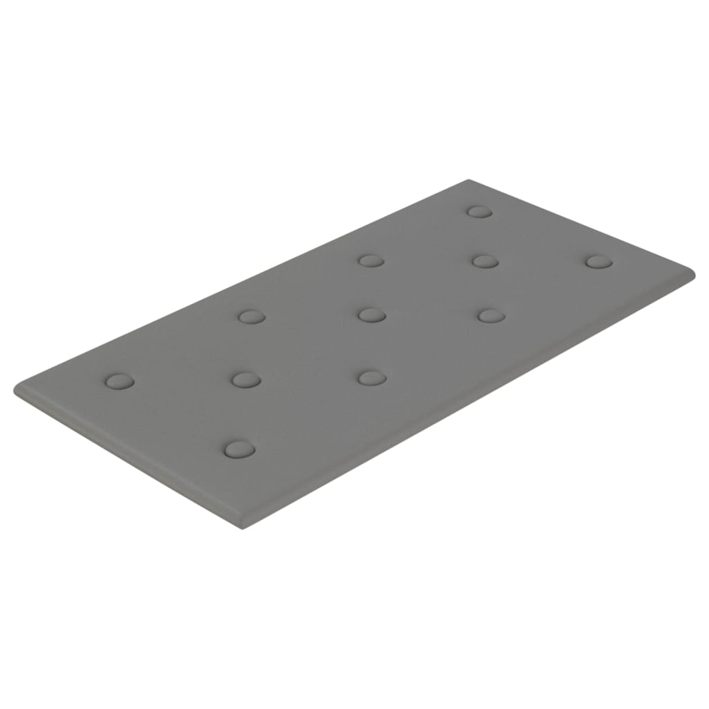 Wandpanelen 2,16 M² Kunstleer 60 x 30 cm Grijs