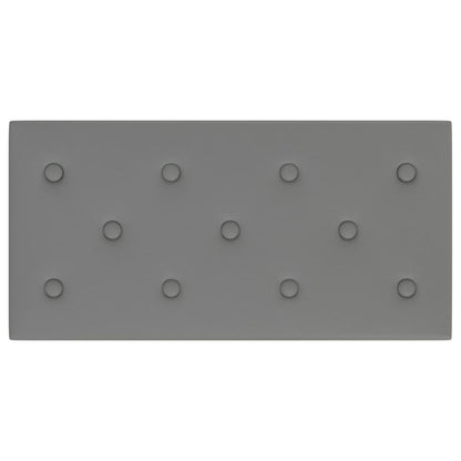 Wandpanelen 2,16 M² Kunstleer 60 x 30 cm Grijs