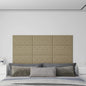 Wandpanelen 2,16 M² Kunstleer Kleur 60 x 30 cm Cappuccino