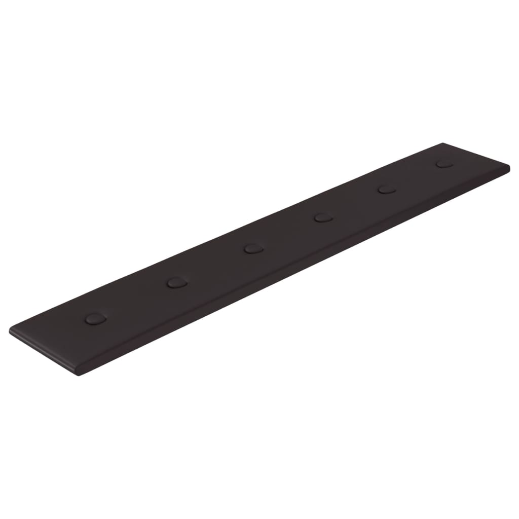 Wandpanelen 1,62 M² Kunstleer 90 x 15 cm Zwart