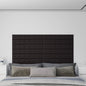 Wandpanelen 1,62 M² Kunstleer 90 x 15 cm Zwart