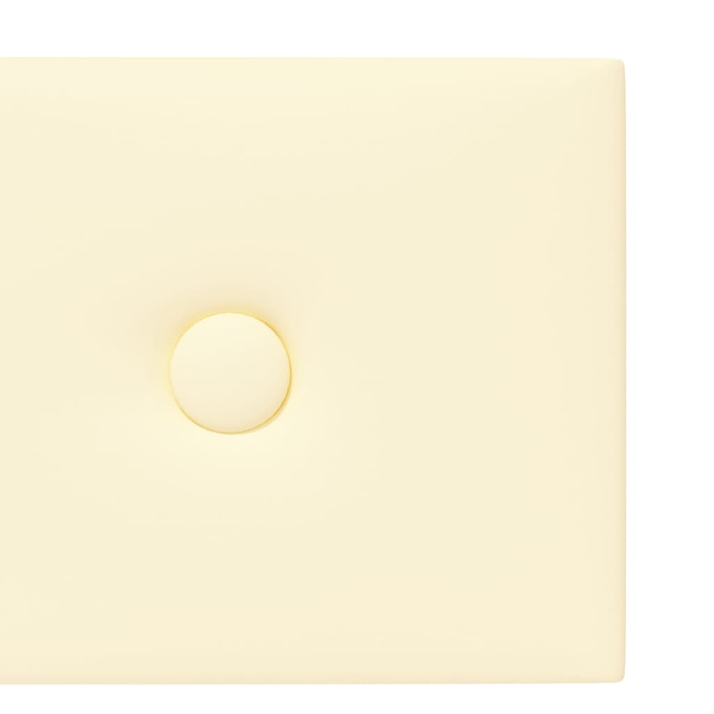 Wandpanelen 1,62 M² Kunstleer Kleurig 90 x 15 cm Crème