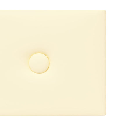 Wandpanelen 1,62 M² Kunstleer Kleurig 90 x 15 cm Crème