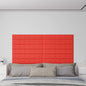 Wandpanelen 1,62 M² Kunstleer 90 x 15 cm Rood