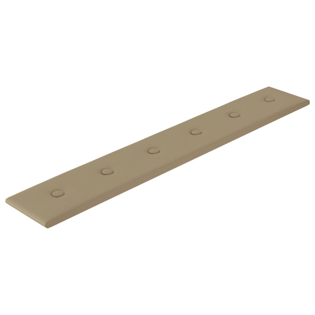 Wandpanelen 1,62 M² Kunstleer Kleurig 90 x 15 cm Cappuccino