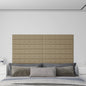 Wandpanelen 1,62 M² Kunstleer Kleurig 90 x 15 cm Cappuccino