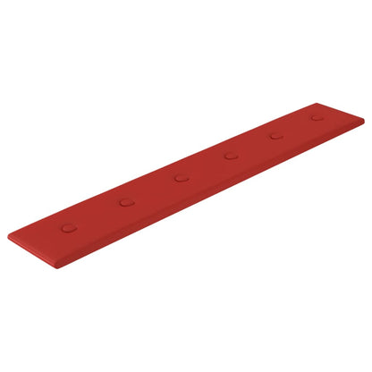 Wandpanelen 1,62 M² Kunstleer 90 x 15 cm Wijnrood