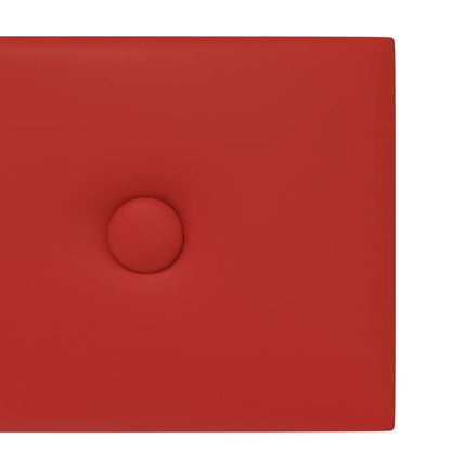 Wandpanelen 1,62 M² Kunstleer 90 x 15 cm Wijnrood