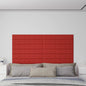 Wandpanelen 1,62 M² Kunstleer 90 x 15 cm Wijnrood